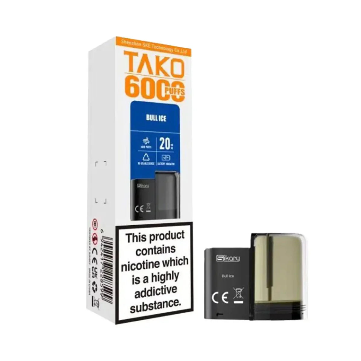 TAKO 6K POD BULL ICE