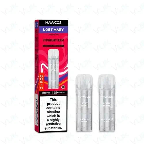 HLM CRYSTAL PRO POD STRAWBERRY BURST HAWCOS X LOST MARY